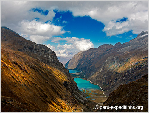 Peru: Bus-Tour Hiking Quebrada Llanganuco: Lagunas Chinancocha and Orconcocha (3850 m)