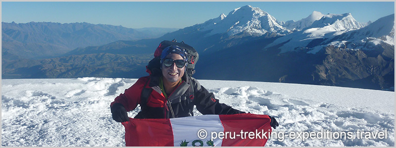 Peru: Trekking Cedros around the Nevados Alpamayo & Huascaran and Climbing Nevado Vallunaraju (5686 m) 