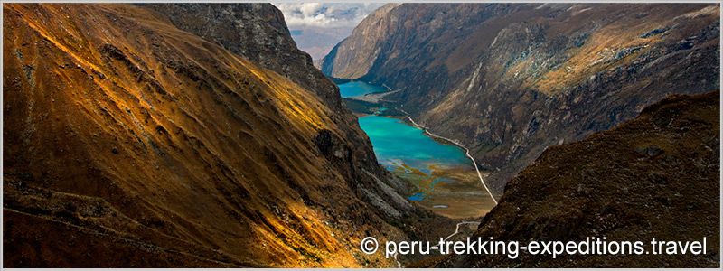 Peru: Bus-Tour Hiking Quebrada Llanganuco: Lagunas Chinancocha and Orconcocha (3850 m)