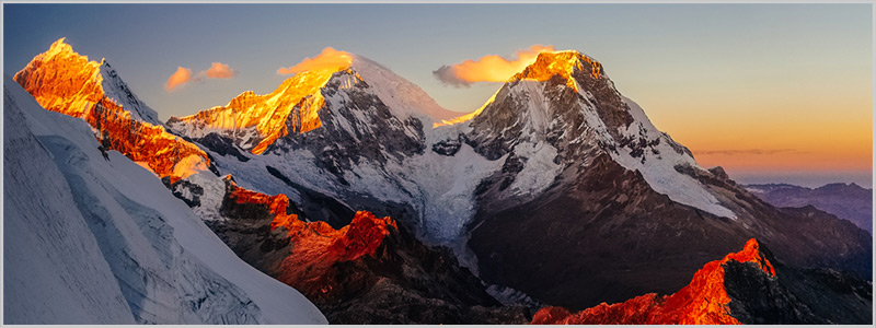 Peru: Expeditions Nevados Alpamayo (5947 m), Artesonraju (6025 m) and Huascaran (6768 m)