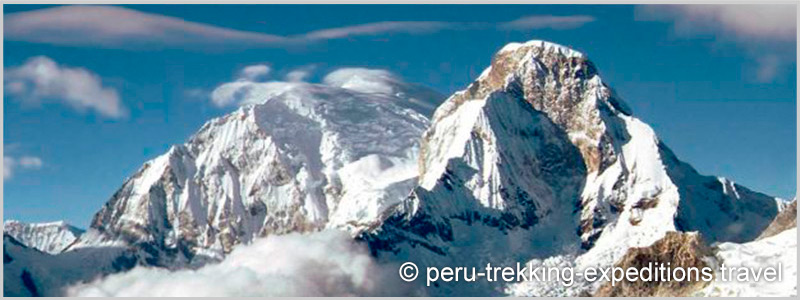 Peru: Expeditions Nevados Alpamayo (5947 m), Artesonraju (6025 m) and Huascaran (6768 m)