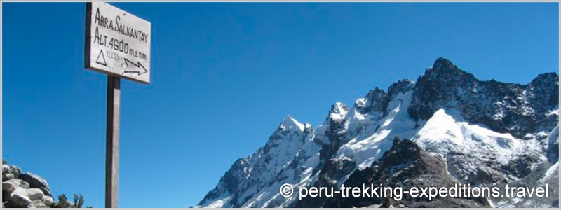 Peru: Trekking Salkantay to Machu Picchu, the highest pass (4600 m)